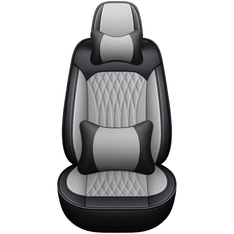 Universal Full-Wrap Nappa Leather Sports Car Seat Cover Cushion