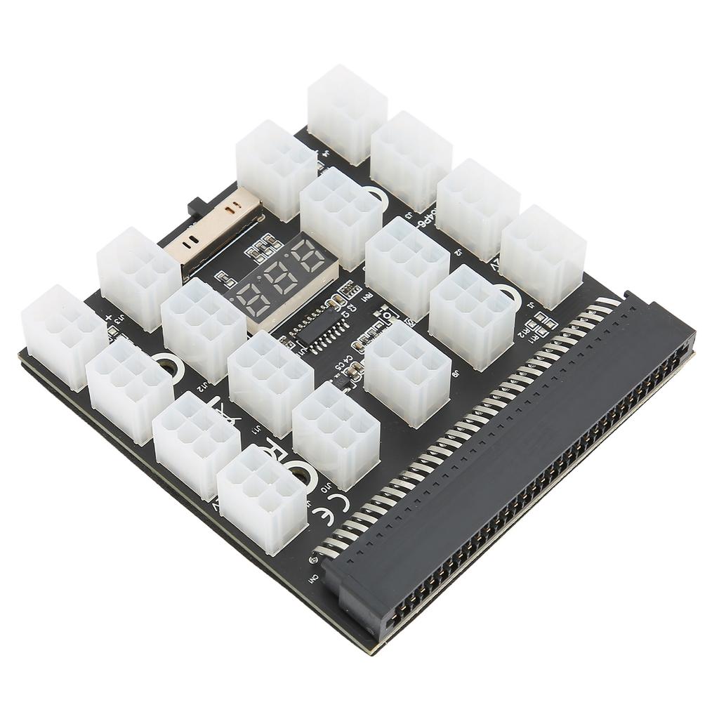 Breakout Board Stromverteilerplatine Adapter 17 Ports 6Pin Maximale Unterstützung 1200W Computerzubehör 12V