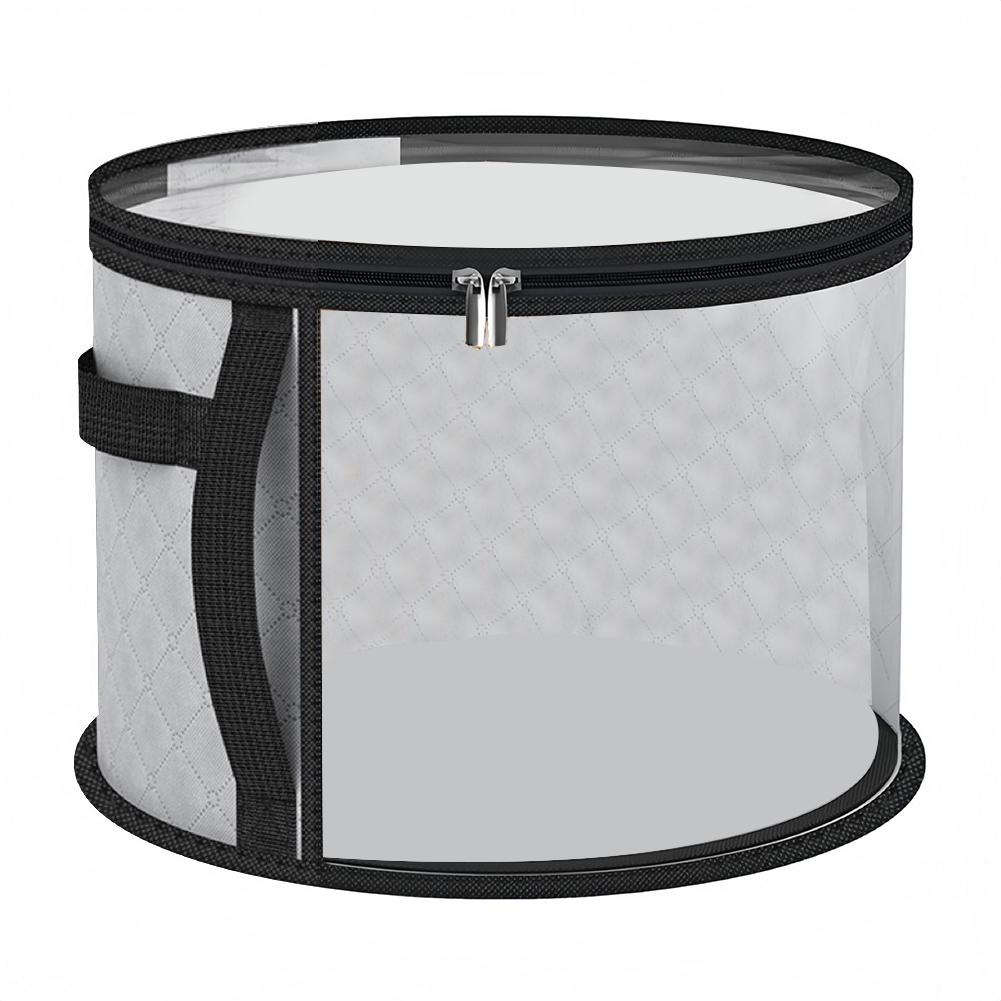 Portable Hat Storage Bag Round Brim Organizer for Clothes and Accessories