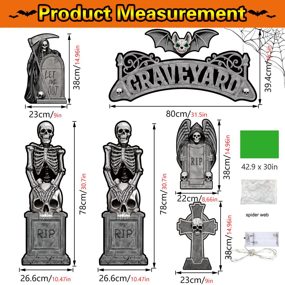 Trunk Decorations Kit Garage Door Decorations Dinosaur Decoration for Car SUV Garage Door  Entryway Archway Halloween Party