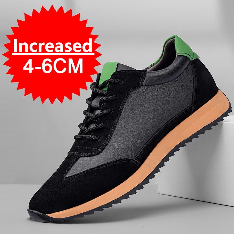 Fashion Men Elevator Shoes Heightening Sneakers for Men's 4cm 6cm Breathable Height Increased Shoes for Man Sports Shoes Plus Size 36-47
