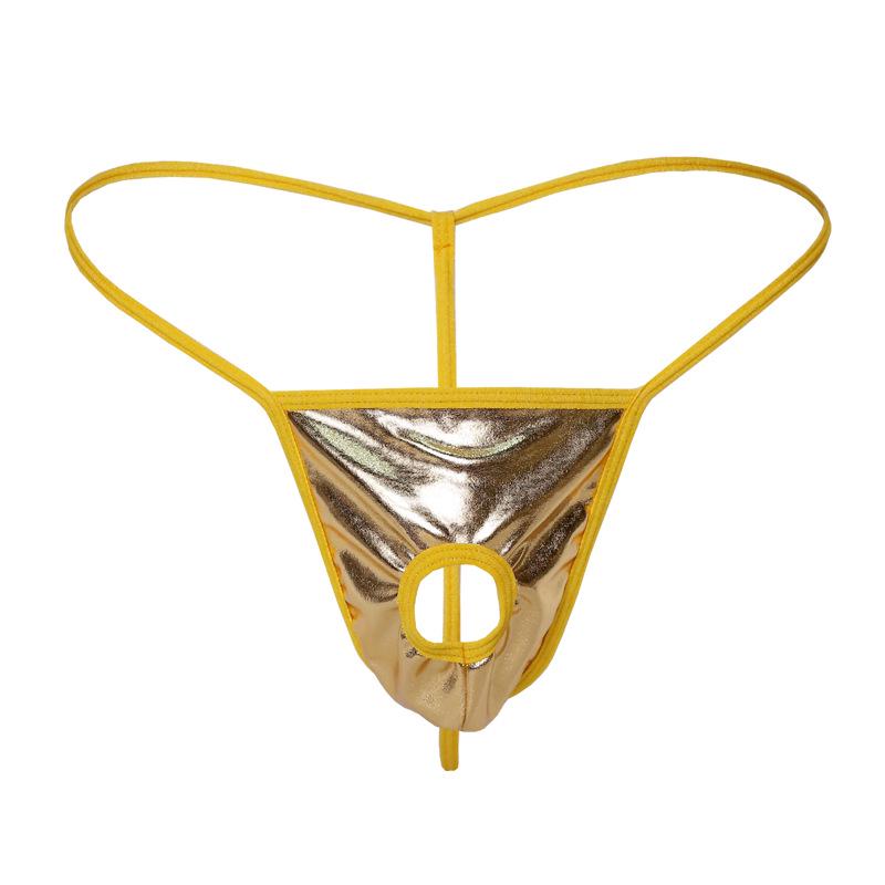 Pánské sexy tanga spodní prádlo s otevřenými zády a vysokou elasticitou