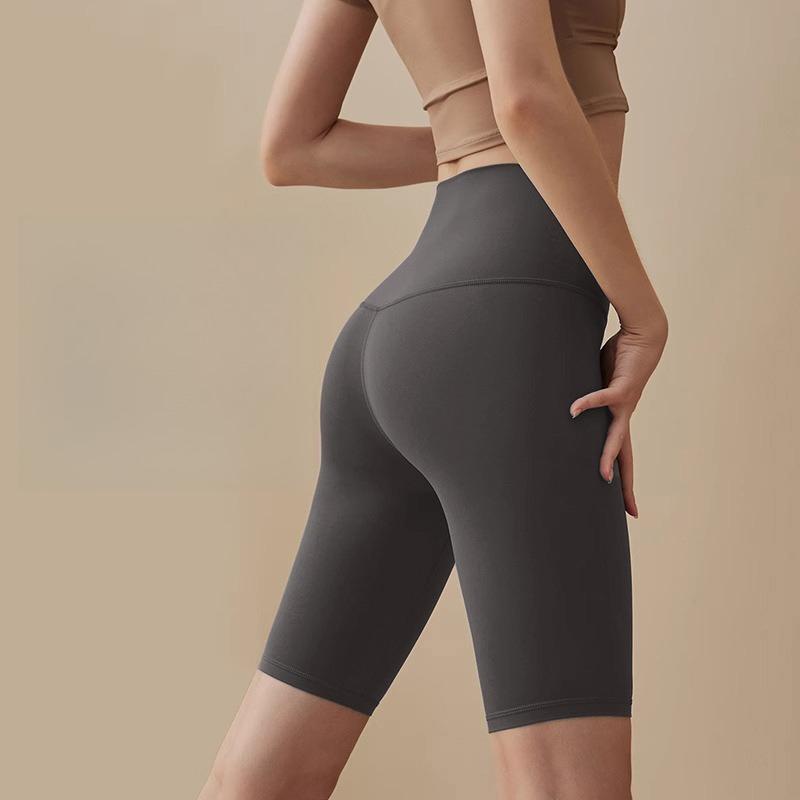 Shorts de Sport Biker Taille Haute Contrôle du Ventre Serrés Séchage Rapide Haute Élasticité Shorts de Cyclisme Course à Pied Fitness Vêtements d'Extérieur Pantalons de Yoga Été