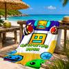 Geometry Dash: Dance To The Beat Beach Towel, Quick-drying, Easy To Care For, Suitable for Both Fitness and Beach Vacations,Sports Essential