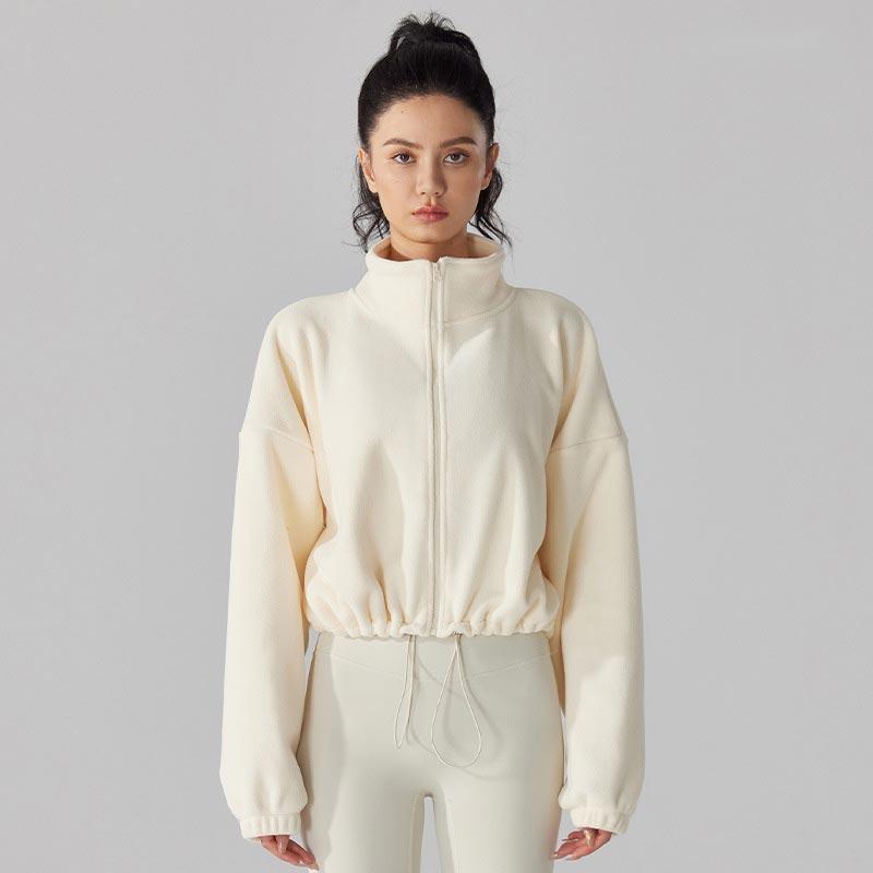 

Женское зимнее спортивное пальто из овечьей шерсти с застежкой-молнией, воротником-стойкой, свободные стеганые теплые топы цвета баклажана S