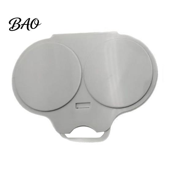 Fast Breakfast Maker Dual Cavity Egg Poacher with Lid & Handle, Quick-Heat Microwave Safe Compact Steamer Cooker for 2 Eggs, Quick Oil-Free