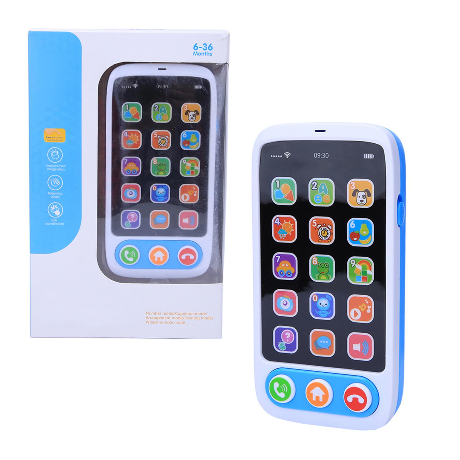 

Имитация Смартфона Музыка Свет Игрушки Многофункциональные Развивающие Детские Детские ПодарокРозовый