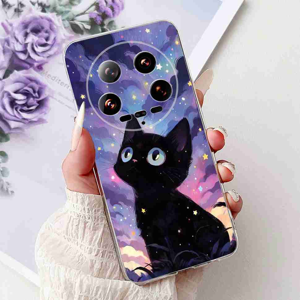 Case For Xiaomi 14 Ultra Butterfly Silicone Soft Phone Cover For Xiaomi Mi 14 Mi14 Ultra Shockproof Back Fundas Xiaomi 14Ultra