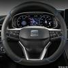 For Seat Ateca FR 2017 Leon Car Steering Wheel Cover D Shape ST Arona FR 2017 Ibiza FR 2018 Accessories