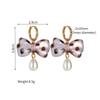 Atoztide Nouvelle Boucle d'Oreille Cœur Imprimé Léopard Vintage pour Femmes Acier Inoxydable Boucles d'Oreilles Statement Pierre Brillante Cadeau de Bijoux de Noël