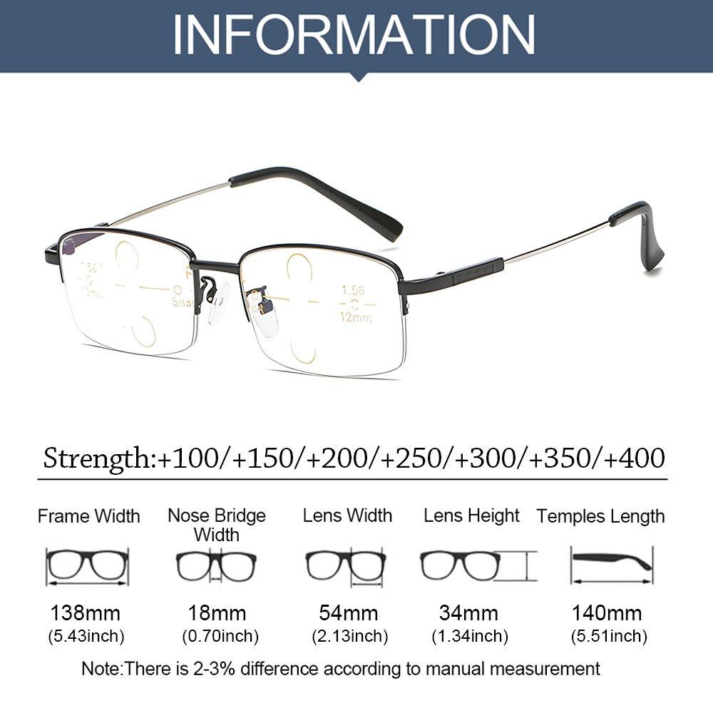 Multifocal Presbyopia Eyeglasses Progressive Near Far Hyperopia Glasses Optical Eyewear  Men Women
