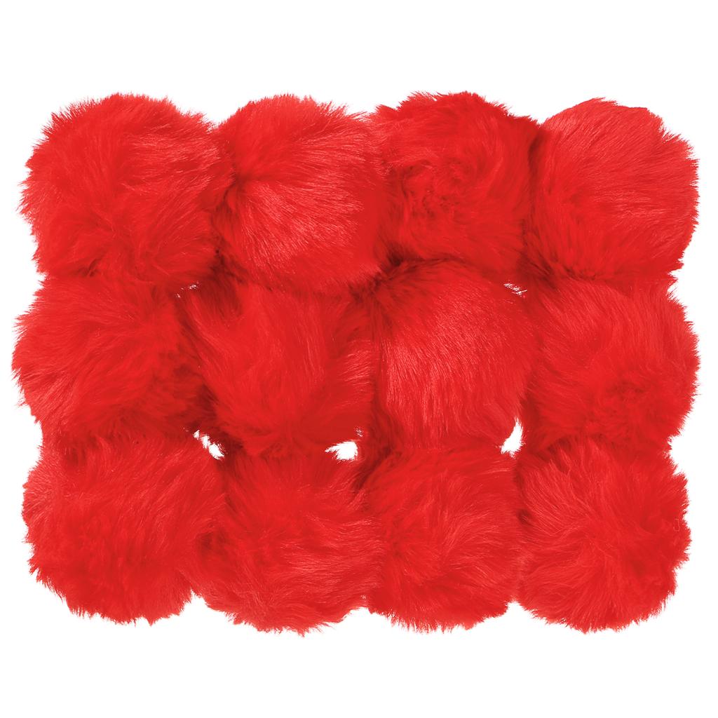 6/12pcs Faux Fur Pom Poms for Hats Fluffy Soft Fur Poms Balls for Keychain Knitting Hats DIY Scarves Gloves Bag Christmas