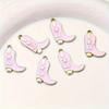 12pcs Alloy Cowboy Boot and Hat Charms for DIY Jewelry Making - Versatile Pendants for Necklaces Bracelets and Earrings.