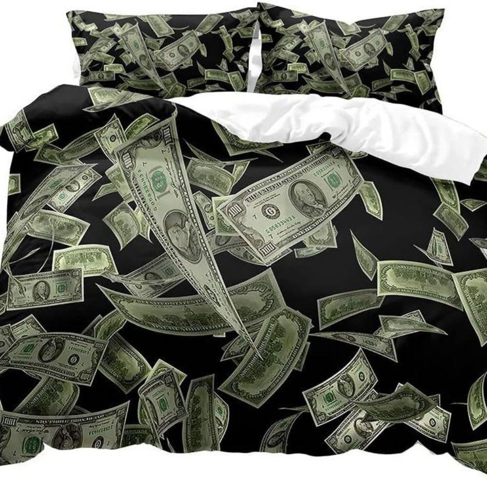 

Модная технология печати, 3D цифровая печать, постельное белье, пододеяльники, наволочки, комплекты из трех предметов 135 * 200cm (three-piece set)