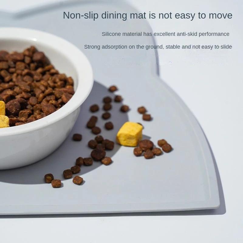 Silica Gel Dog Accessories Pet Feeding Dog and Cats Bowl Food Mat Puppy Feeder Tray Water Mat Feeding & Watering Supplies Home