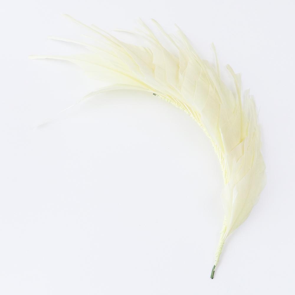 Beautiful 1PCS Roster Goose Turkey Feather Crafts for DIY Feather Headpiece HeadBands for Women 1920's Decoratiev Plumes Flower