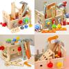 Wooden Kids Educational Toolbox With Screws And Nuts For Early Learning And Handson Play