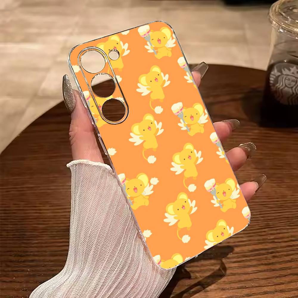 Anime-Karten-Mädchen-Sakura Handyhülle für Samsung Galaxy A71, A70, A52, A51, A40, A30 Transparente Hülle