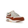 Nike Air Max 1 LX Rugged Orange Women Sneakers Sail Light-Orewood-Brown Sundial FD2370-100