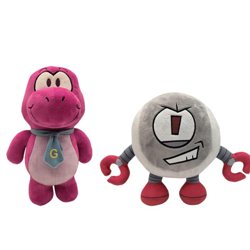 Nieuwe Anime Kit Gobbles Kaboodle Pluche Speelgoed Cartoon Gameoversed Gevuld Zacht Speelgoed Schattige Dinosaurus Robot Pluche Pop Voor Kind Cadeau