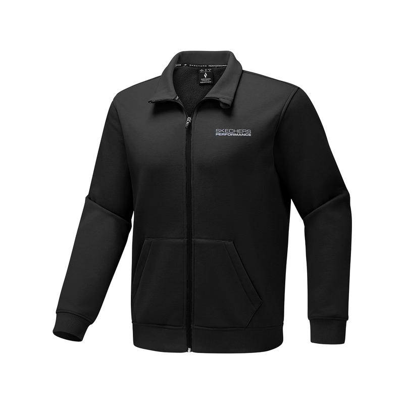 Skechers Basic Sports Series Comfortable Solid Color Versatile Simple Fashion Jacket Men jackets P425M131-0018 S