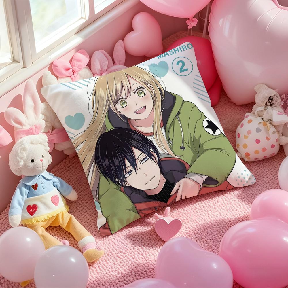 My Love Story with Yamada-kun At Lv999 Cushion Cover Pattern Printed Pillowcase for Living Room Sofa Cushion Cover&Bedroom Decor