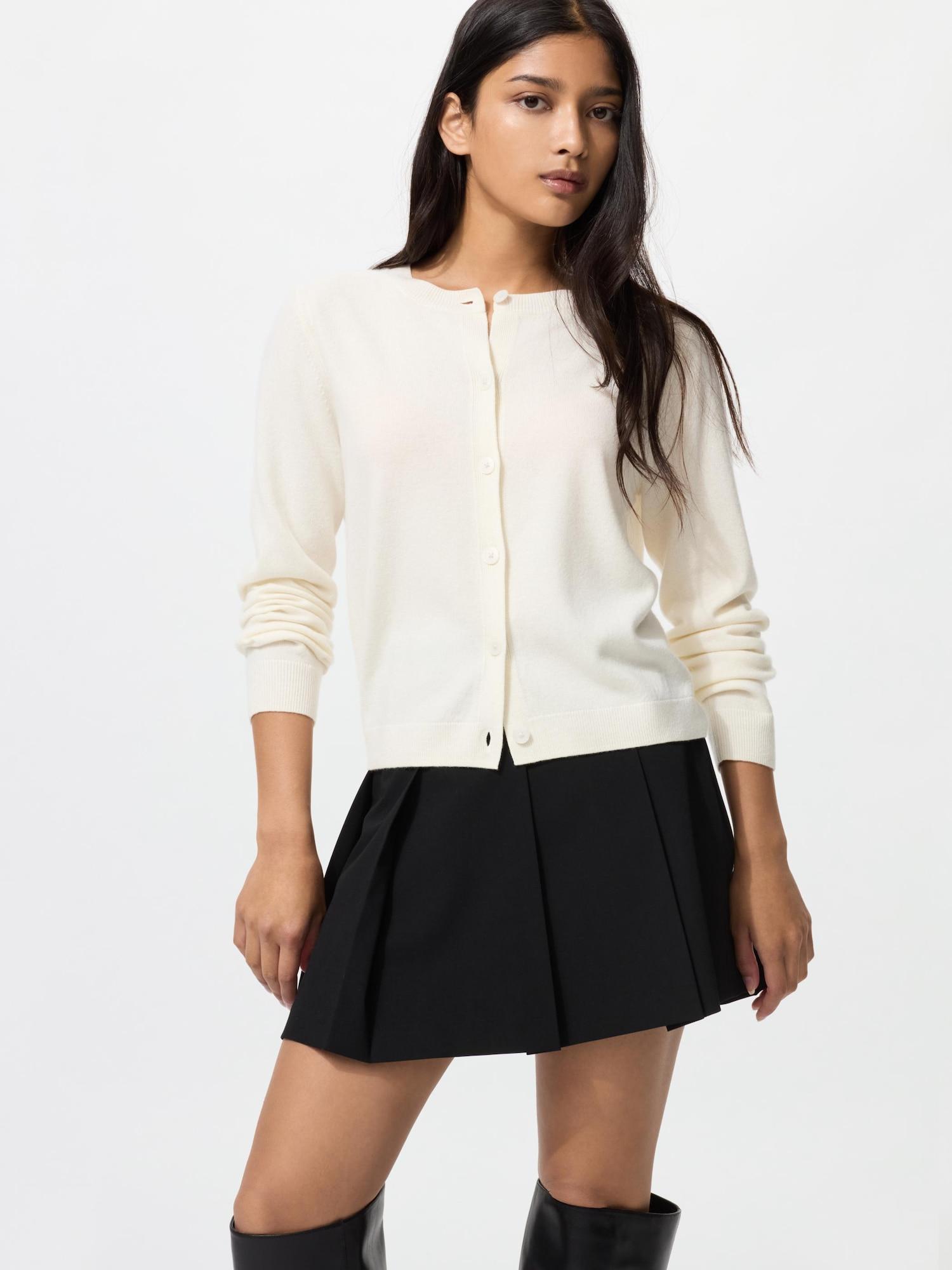 

Короткий кардиган Uniqlo Cashmere с круглым вырезом 01 OFF WHITE/WOMEN XS