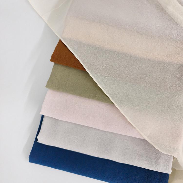 Damen einfarbiger Perlen-Chiffon-Bubbleschal, langer Seiden-Kopfschal, 70x180cm, nahöstlicher Stil