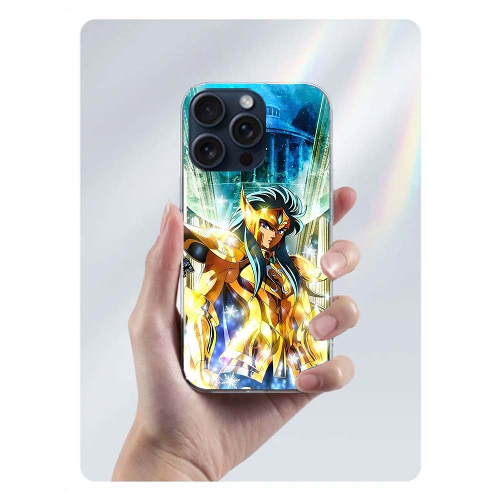 Saint Seiya Knights Of The Zodiac Clear Phone Case For Iphone 17 Air 16 Pro Max 15 Pro 14 Plus 17E 16E 11 13 12 Mini Cover Cases