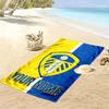 Asciugamano da Spiaggia Personalizzato con Nome Leeds United, Asciugamano Grande Morbido ad Asciugatura Rapida per Spiaggia Campeggio Nuoto_xia