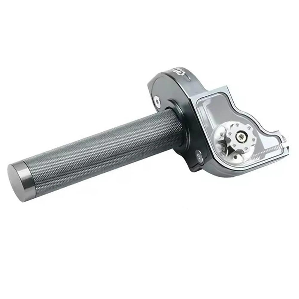 22mm Universal Motorcycle Adjustable Handlebars Moped Scooter Bike CNC Throttle Twist Grips For Moped Scooter Bike M10*1.5