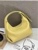 2025 Women's Genuine Leather Cowhide Crescent Bag - Versatile Korean Style Dumpling Texture