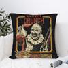 Clown Crunch Horror Terrifier Kissenbezug Weiche Polyester Kissenhülle Geschenk Wurfkissenhülle Schlafzimmer Reißverschluss 40X40cm