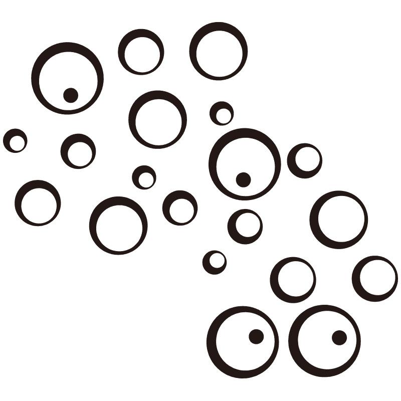 26/24pcs Geometric Circle Mirror Wall Sticker DIY Home Background Bedroom Decor 3D Accessories Stereo Removable Round Mirror