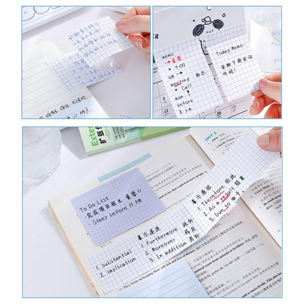 Lined/Dotted/Grid Sticky Notes Extendable Extendable Sticky Notes Self-Stick Notes  Students