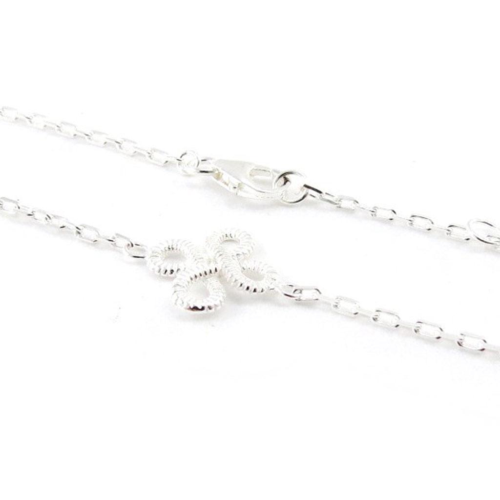 Les Trésors De Lily [J0836] - Stříbrný náramek 'Choreografie' postříbřený (rhodiovaný) - 12 mm