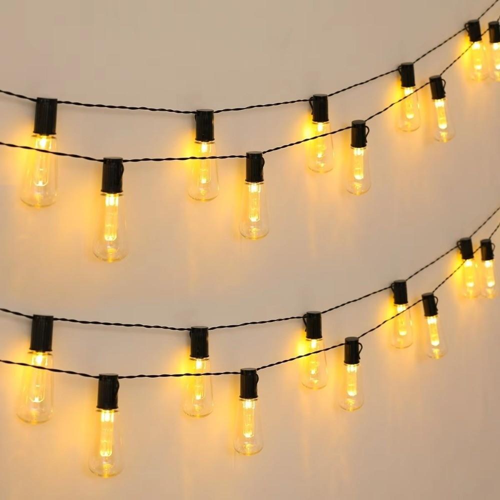 Retro LED Fairy Light String 8 Lighting Modes LED Hanging Light Garland Light Garden