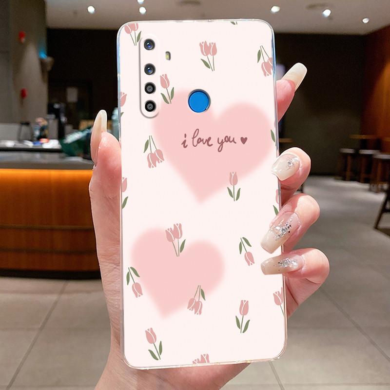 Case For Realme 5 5i 5s 5 Pro Capa Flower Butterfly Bow Phone Cases Realme5 5Pro 5i 5S Soft Silicone Transparent TPU Jelly Cover