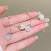 2024 New Sweet Cute Acrylic Cherry Drop Earrings For Women Fruit Earrings Stainless Steel Earring Charm Zircon