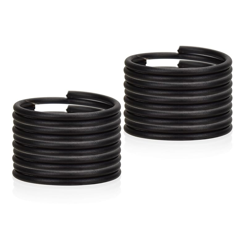 [AutCreation] titanium key holder ring key ring lightweight key ring Outer circumference 10mm/15mm/20mm/25mm/30mm black (10mm)