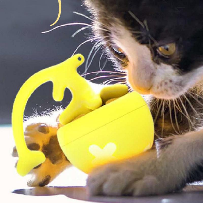Electric Cat Ball Automatic Cat Toy With Light USB Rechargeable Ball Smart Moving Cat Toy Self-Play Rechargeable Rolling Ball