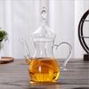 Transparent High Borosilicate Glass Teapot with Filter Mesh for Heating Water and Brewing Flower Tea