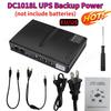 DC1018L 18W Mini-USV-Notstromadapter Tragbar 5V/9V/12V Unterbrechungsfreie Stromversorgung Akku-Backup für WLAN-Router Kamera