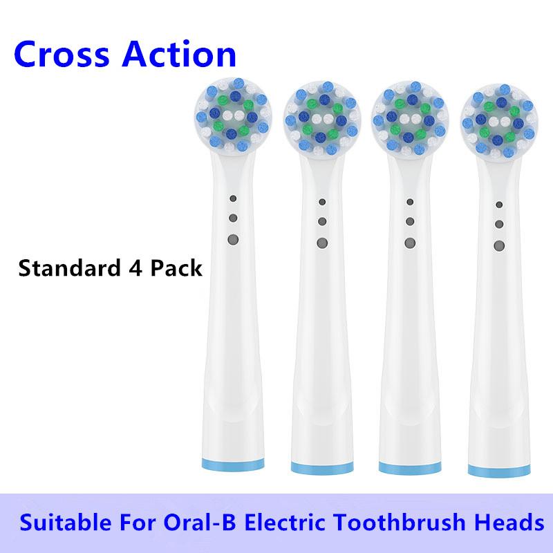 8/16Pcs Replacement Brush Heads for Oral B Electric Toothbrushes Floss Cross Action 3D Pro White Precision Standard Daily Clean