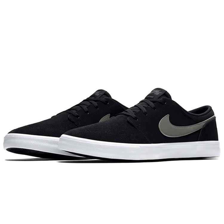 Nike Sb Portmore Ii Solar Black Dark Grey White 880266-001