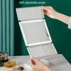 Wireless Folding Cosmetic Reflector With LED Light 3 Tone Lights Desktop Vanity Mirror 2X/3X Magnifying 360° Adjustable Rechargeable