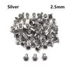 50pcs Metal Ultra-small Buckle 1.5/2.0/2.5mm Mini Eyelet Buttons Snap DIY Doll Belt Buckles Bag Shoes Clothes Sewing Accessories