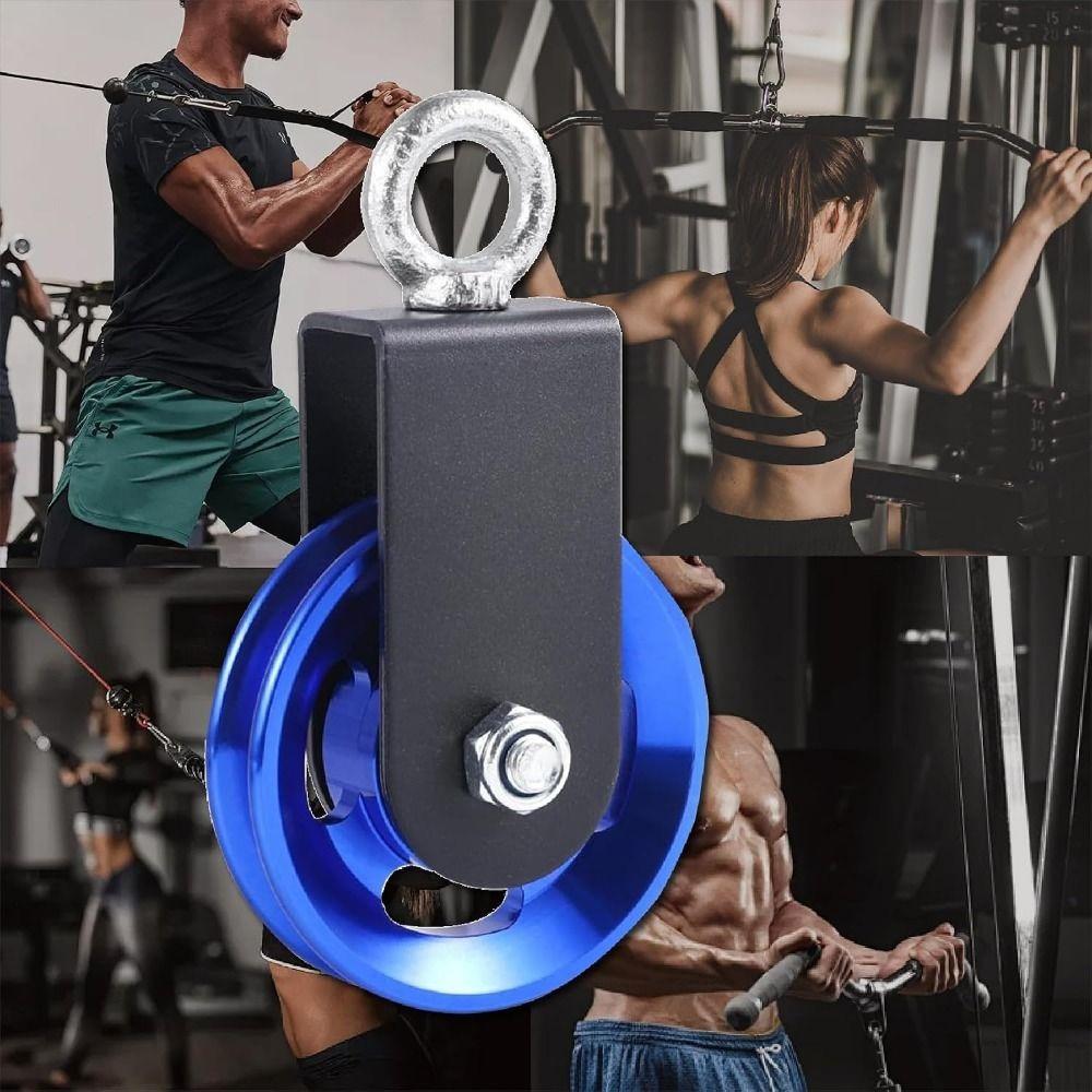1/3Pcs Quiet Fitness Pulley Fitness Equipment Cable Pulley Bracket Pulley Gym Pulley DIY Exercise