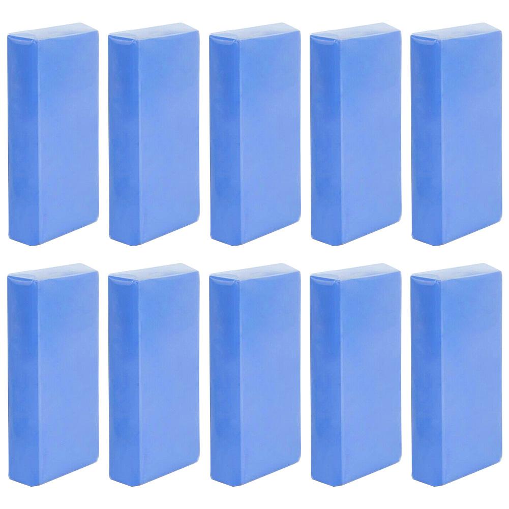 3/6/10PCS Clay Cleaning Bar Car Detailing Waxing Polish Treatment Fine Grade Blue Strong Clay Cleaning Volcanic Grinding Mud