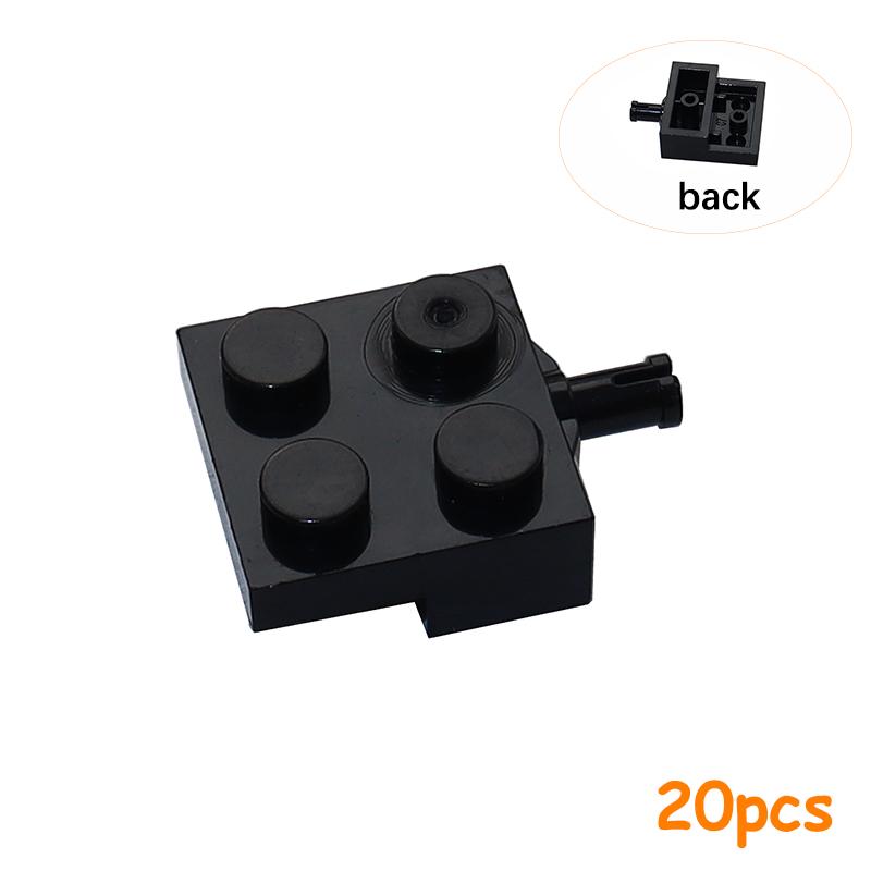 Non-Toxic Wheel Pack Tires Shaft Plate Holder Axle With Pin Building Blocks Moc Creative City Cars Diy Models Accessories Construction Toy